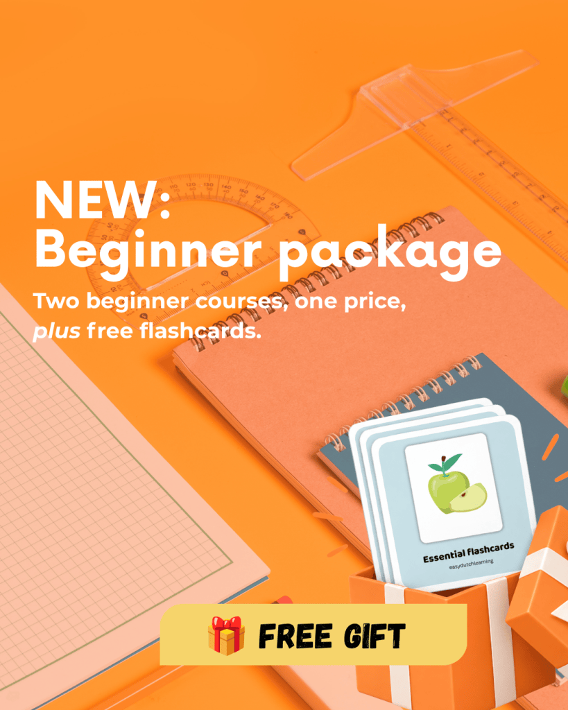 Beginner package: the A1 and A2 Dutch courses together, with free flashcards